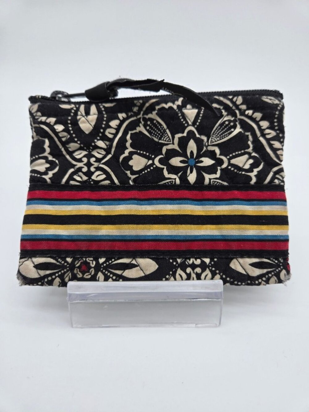 Vera Bradley Barcelona Coin Purse Retired Stripe